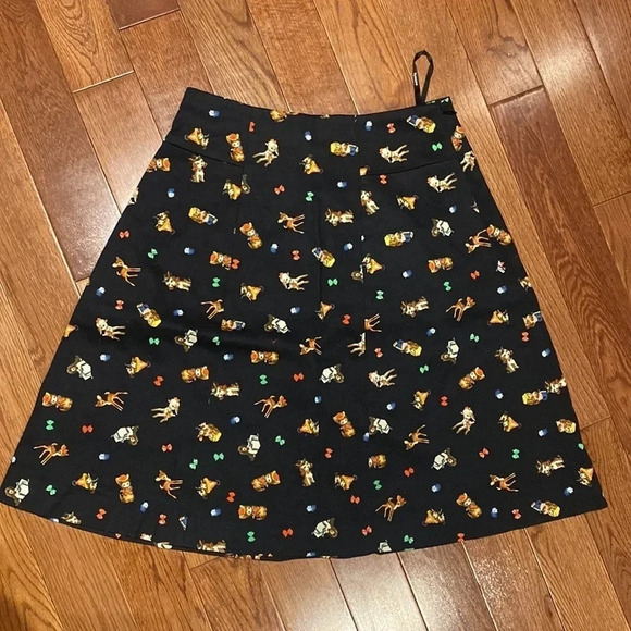 VINTAGE  style O chirly holiday A line mini Skirt Size Medium - Picture 10 of 10